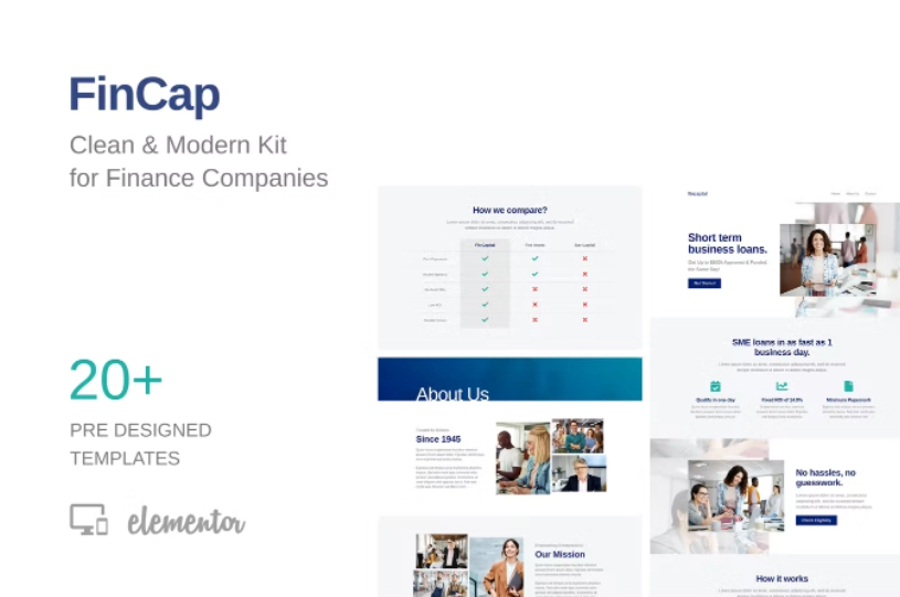 FinCap – Finance Template