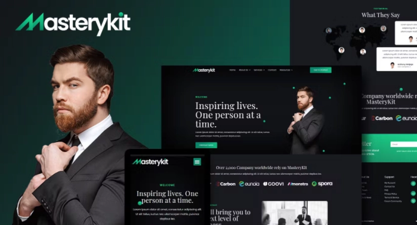 Mastery – Business Coach Elementor Template Kit