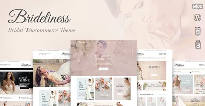 Brideliness – Wedding Shop WordPress WooCommerce Theme