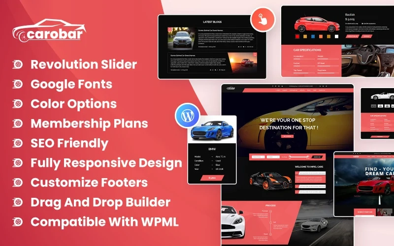 Carobar – Car Dealer WordPress Theme