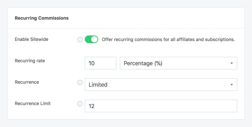 SliceWP Add-On – Recurring Commissions