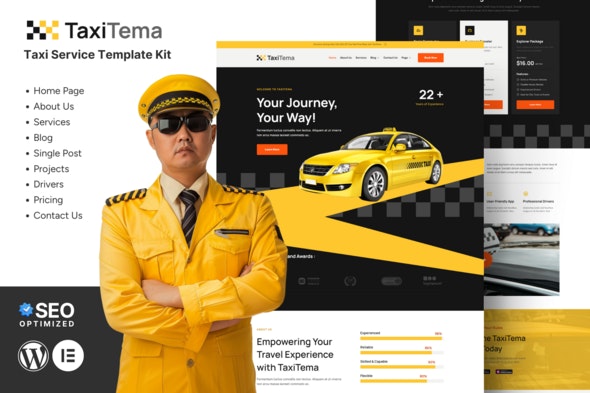 Taxitema – Taxi Drivers Business Template