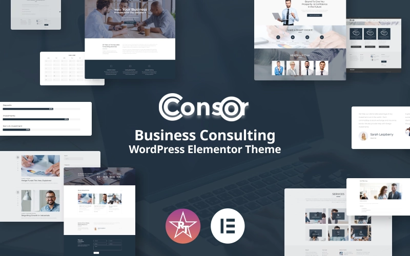 Consor – Business Consulting WordPress Elementor Theme WordPress Theme