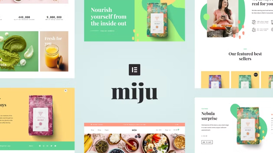 Miju – Conscious Product Elementor Template