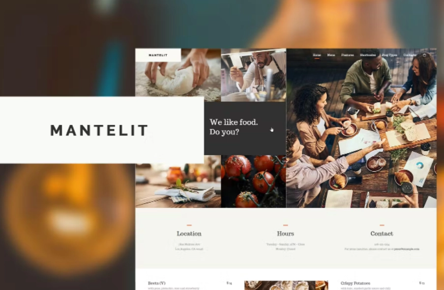 Mantelit – Restaurant WordPress Theme