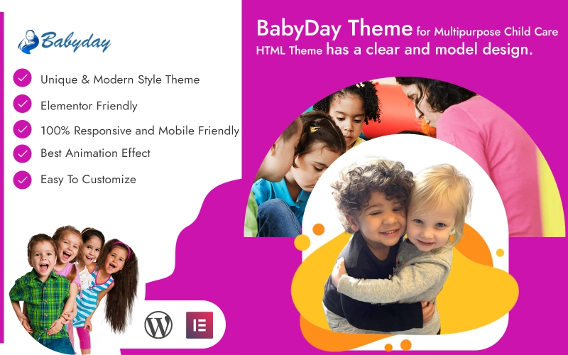 Babyday Child Care WordPress Theme WordPress Theme
