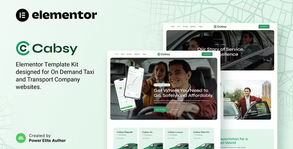 Cabsy Transport Elementor Template Kit