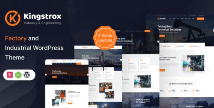Kingstrox – Factory and Industrial Business WordPress Theme