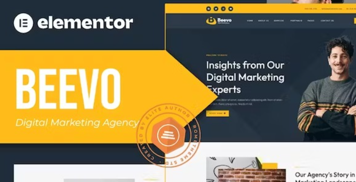 Beevo – Digital Marketing Agency Elementor Template