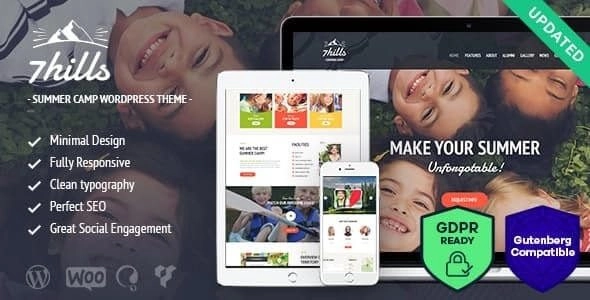 SevenHills – Hiking Summer Camp Children WordPress Theme