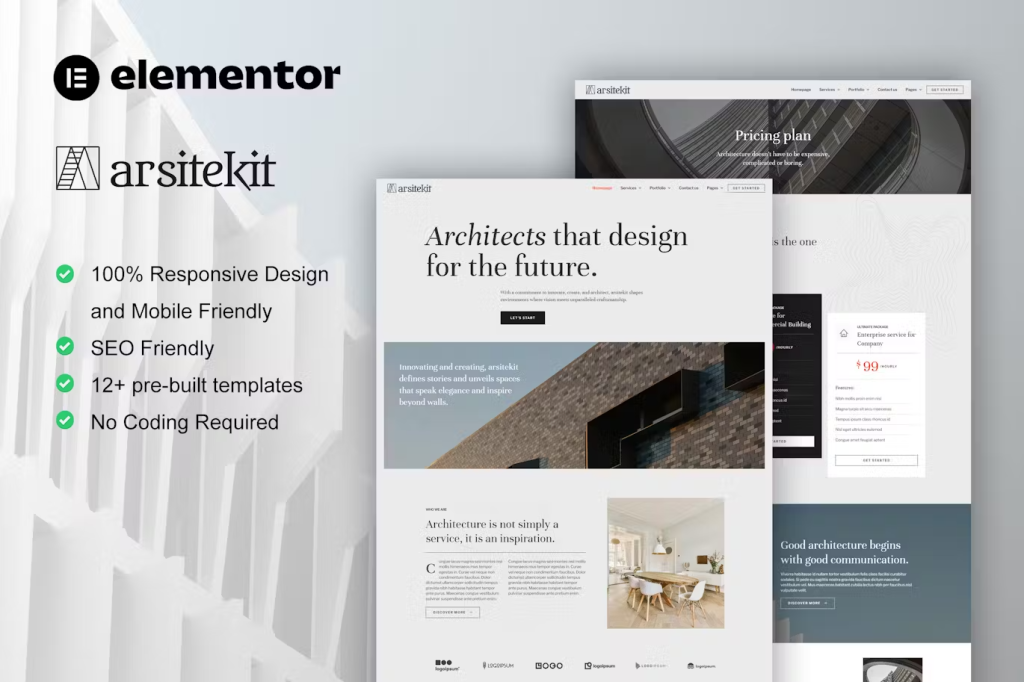 Arsite – Architecture & Construction Elementor Pro Template Kit