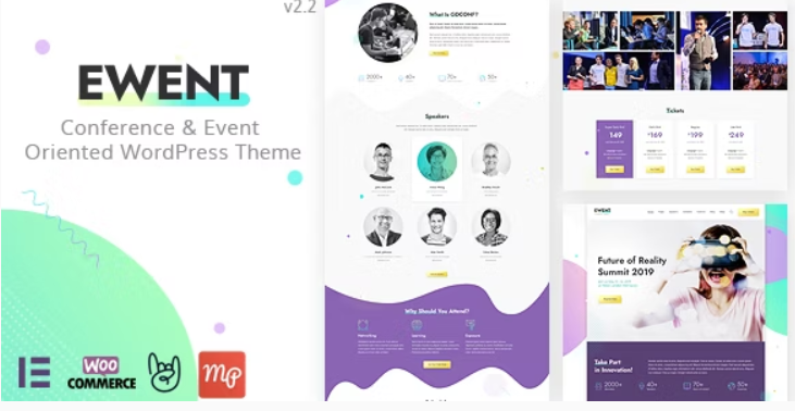 Ewent – Conference & Event Oriented WordPress Theme