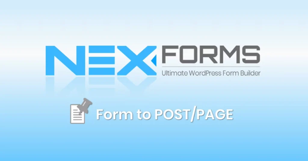 NEX-Forms ADD ON – Form to Post