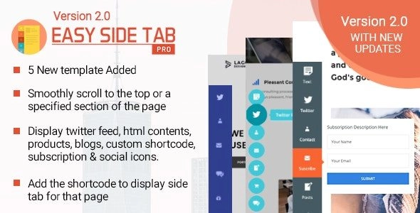Easy Side Tab Pro – CTA plugin for WordPress