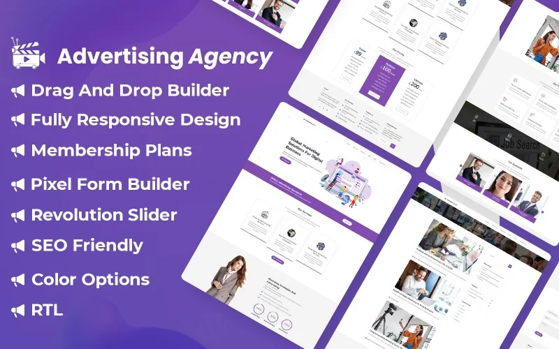 Online Advertising Agency WordPress Theme