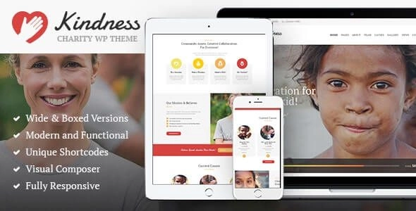 Kindness – Non-Profit, Charity & Donation Organizations WordPress Theme