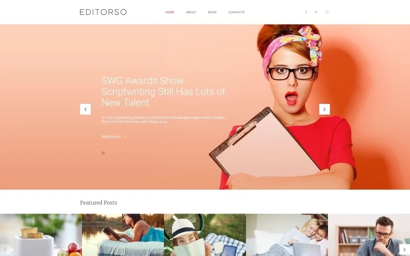 Editorso – Journalist Blog WordPress Theme