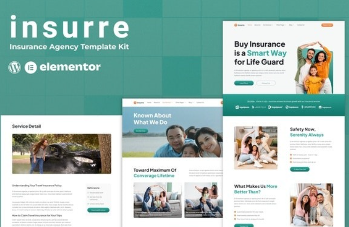 Insurre – Insurance Agency Elementor Template