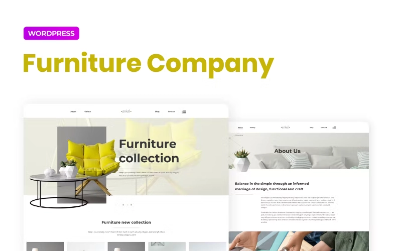 Enkel – Furniture Company Template