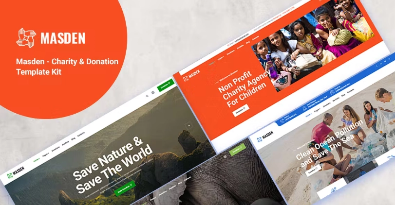 Masden – Charity & Donation Elementor Template