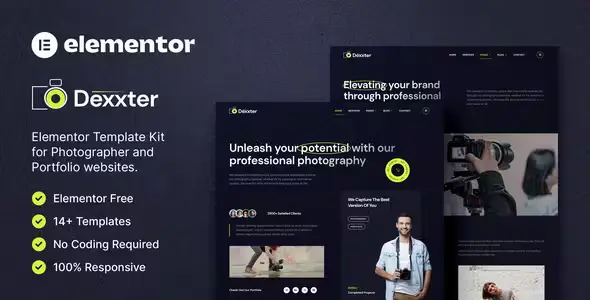 Dexxter Photography Elementor Template Kit
