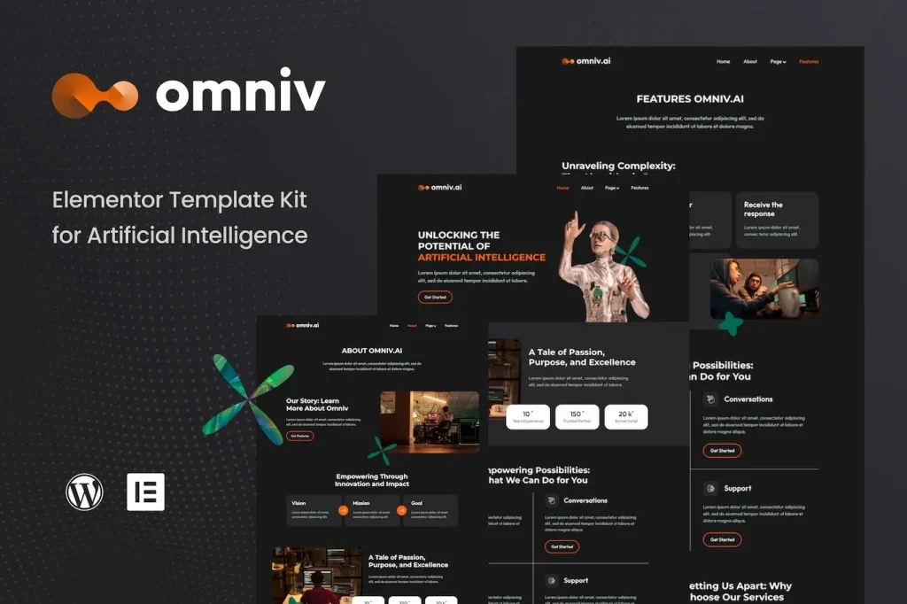 Omniv AI – Artificial Intelligence Elementor Template