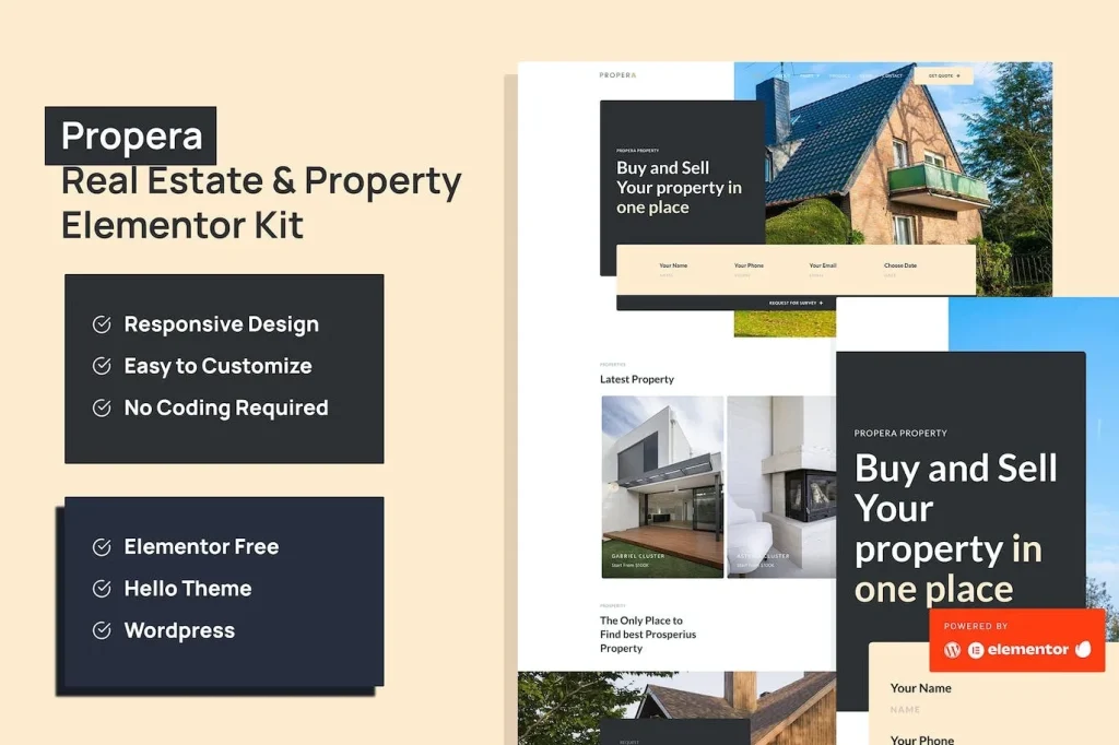 Propera – Real Estate Elementor Template