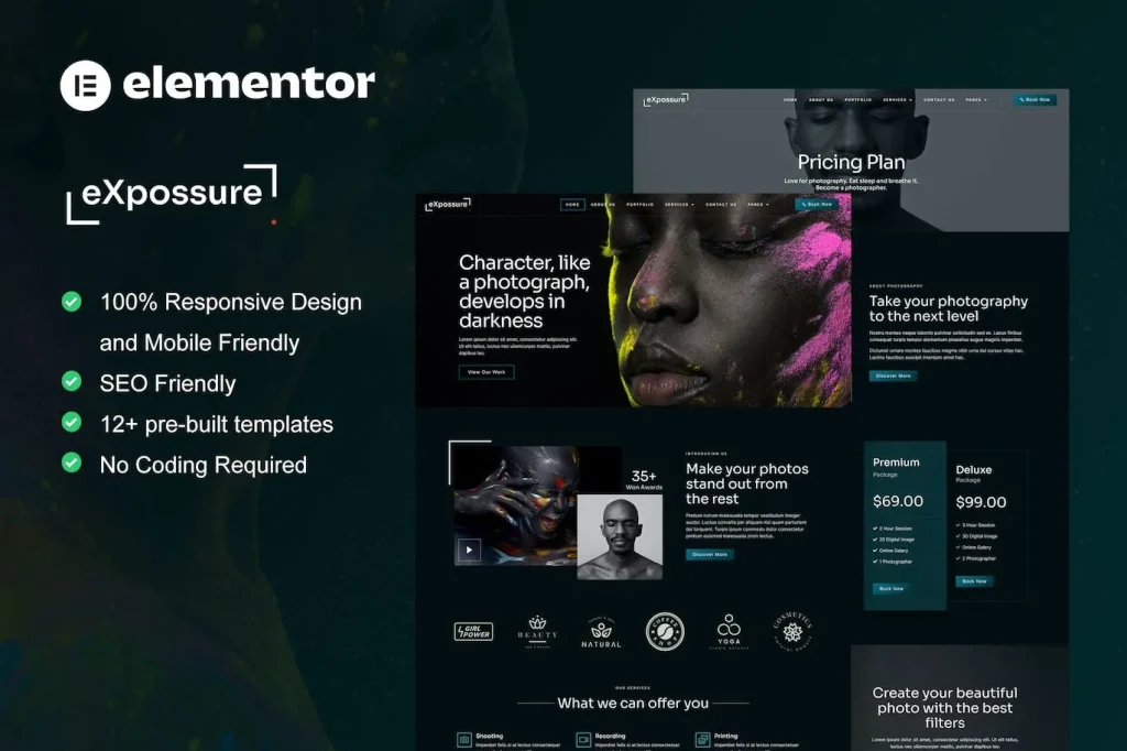 Expossure – Photography & Portfolio Elementor Template
