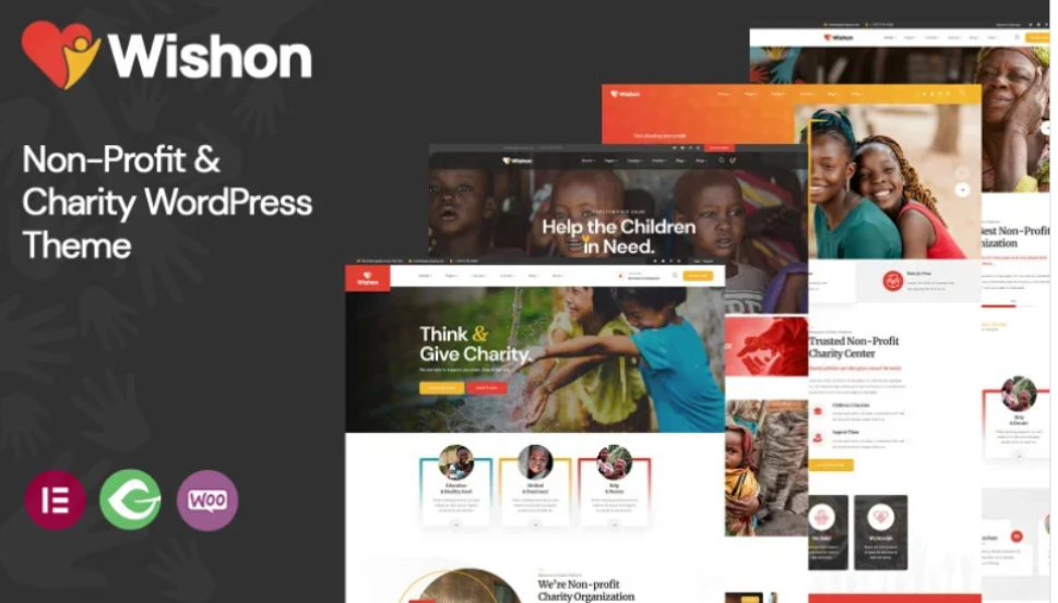 Wishon – Non-Profit & Charity WordPress theme