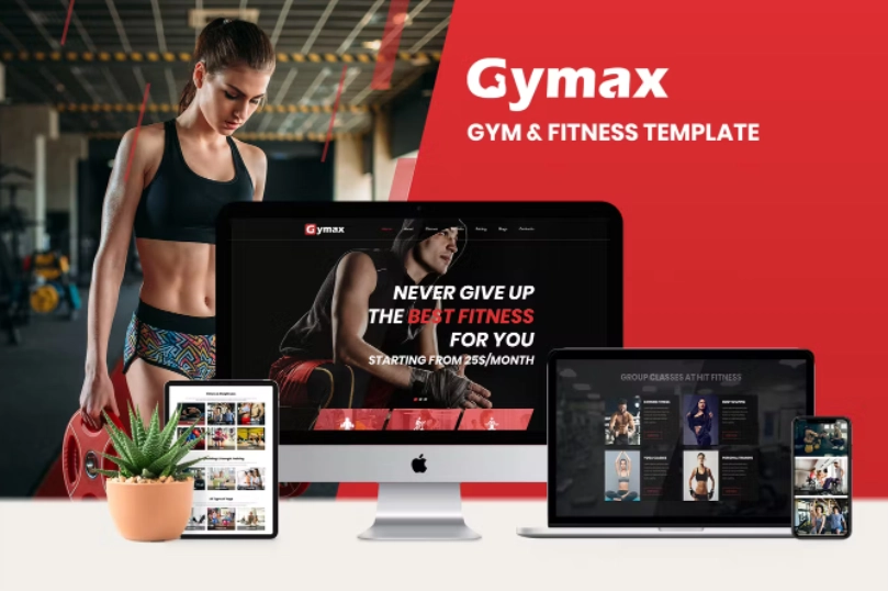 Gymax – Gym & Fitness Elementor Template