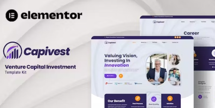 Capivest – Venture Capital Investment Elementor Template