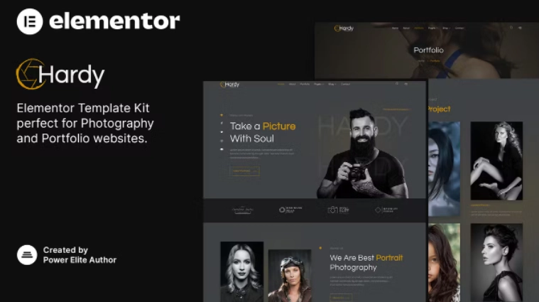 Hardy – Photography & Portfolio Elementor Template