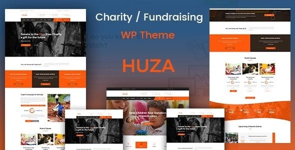 Huza – Charity Responsive WordPress Theme