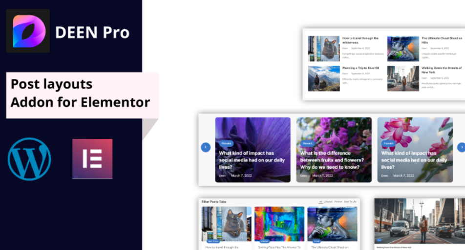 Deen Pro Post Layouts Addon For Elementor