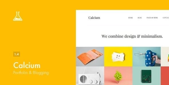 Calcium – Minimalist Portfolio & Blogging Theme