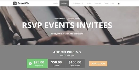 EventON – RSVP Events Invitees