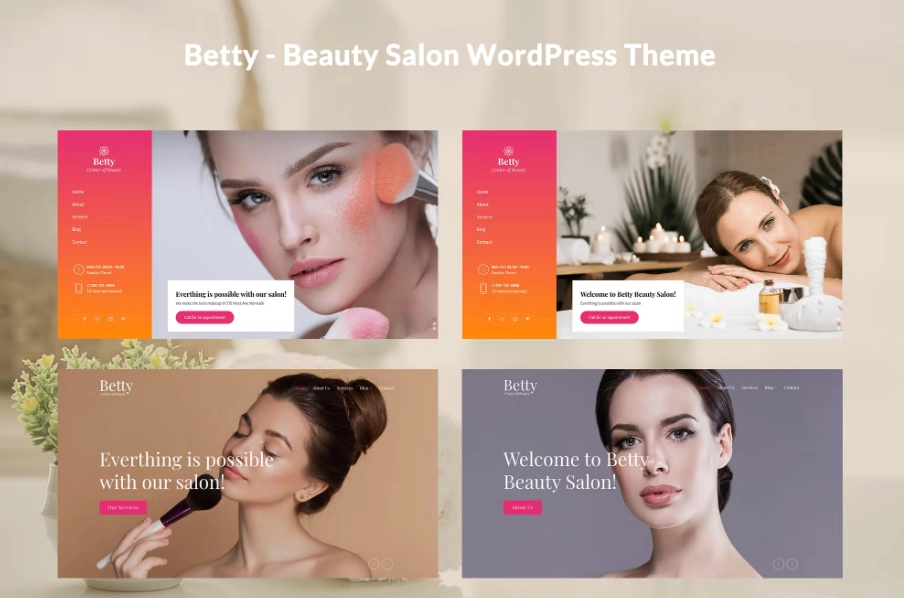 Betty – Beauty Salon WordPress Theme