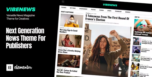 Vibenews Digital News Magazine AMP Theme
