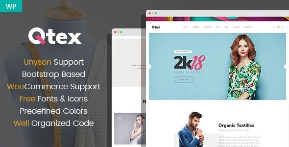 Qtex – Manufacturing and Clothing Company WordPress theme