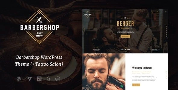 Berger | Barbershop & Tattoo WordPress Theme