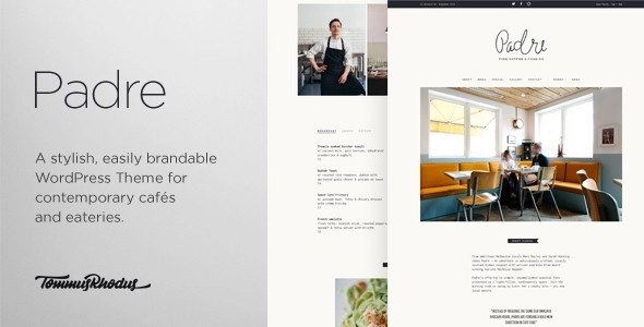 Padre – Cafe & Restaurant WordPress Theme
