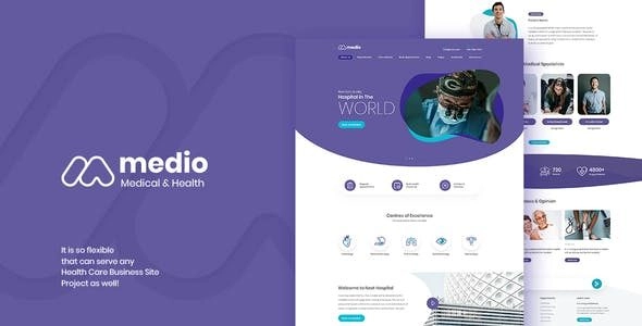 Medio – Medical Organization WordPress Theme