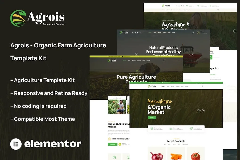 Agrois – Organic Farm Agriculture Template