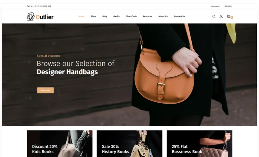 Outlier – Handbag Store WooCommerce Theme