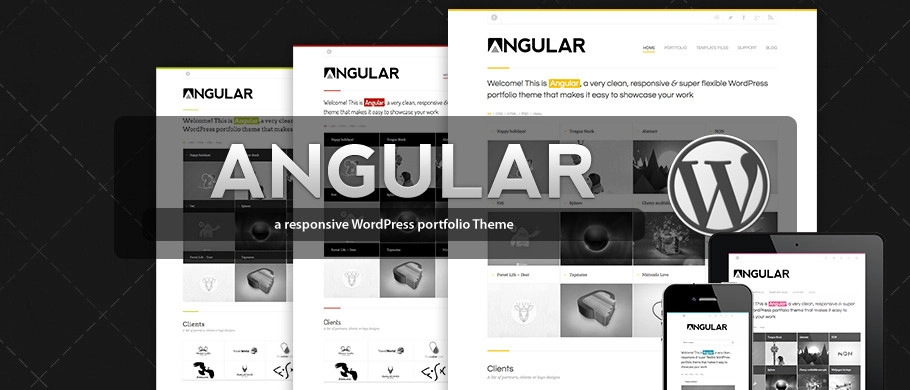 Angular – Responsive Portfolio