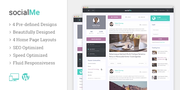 socialMe – WordPress Theme