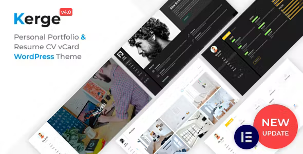 Kerge Resume WordPress Theme