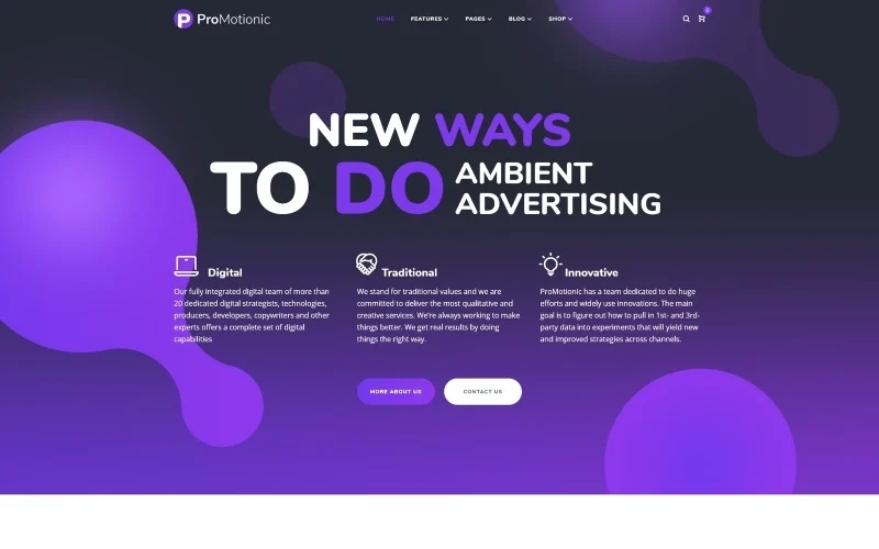 ProMotionic – Promotion Agency WordPress Theme