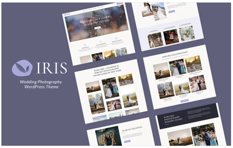 Iris – Wedding Photography WordPress Theme