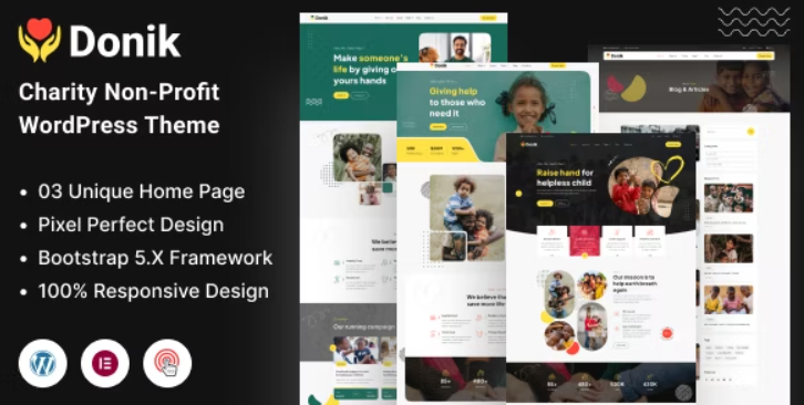 Donik – Charity & Fundraising WordPress Theme